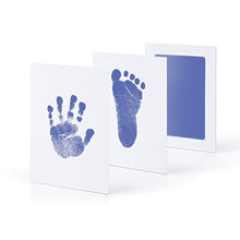 Load image into Gallery viewer, Baby footprint Non-Toxic Photo frame DIY Handprint Footprint Imprint Kit Baby Souvenirs Casting Clay Print Newborn Ink Pad Toys
