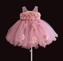 Load image into Gallery viewer, baby girls dresses lace flower kids clothing princess wedding baptism children wear 1 year birthday vestido infantil 6M-4Y
