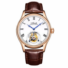Load image into Gallery viewer, New 100% Original Luxury Tourbillon Watch Mens Mechanical Watches Top Brand Classic White Leather Watch Relogio Masculino
