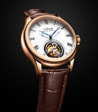 Load image into Gallery viewer, New 100% Original Luxury Tourbillon Watch Mens Mechanical Watches Top Brand Classic White Leather Watch Relogio Masculino
