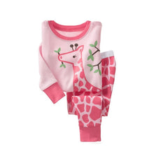 Load image into Gallery viewer, kids pajamas children sleepwear baby pajamas sets boys girls animal pyjamas pijamas cotton nightwear clothes kids clothing
