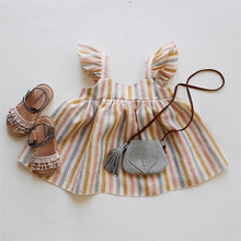 Load image into Gallery viewer, Linen Baby Dresses Summer Girls Clothes Princess Dress 1st Birthday Party Dress For Girl Cute Infant toddler Girls Clothing
