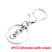 Load image into Gallery viewer, 5-20pcs/lot Key Chain Key Ring keychain Bronze Rhodium Gold 28mm Long Round Split Keyrings Keychain Jewelry Making Wholesale DIY
