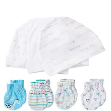 Load image into Gallery viewer, Baby Hat and Mittens Girl Boy Cap Socks Comfy Infant Hat &amp; Gloves Cotton Toddler Newborn Baby Accessorise For 0-6
