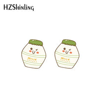 Load image into Gallery viewer, 2019 New Kawaii Animals Acrylic Earring Sweetie Resin Earring Cat Dog Dinosaur Epoxy Shrink Dinks Earrings
