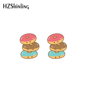 2019 New Kawaii Animals Acrylic Earring Sweetie Resin Earring Cat Dog Dinosaur Epoxy Shrink Dinks Earrings