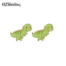 Load image into Gallery viewer, 2019 New Kawaii Animals Acrylic Earring Sweetie Resin Earring Cat Dog Dinosaur Epoxy Shrink Dinks Earrings
