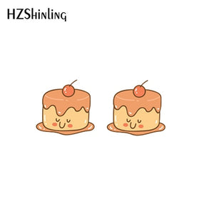 2019 New Kawaii Animals Acrylic Earring Sweetie Resin Earring Cat Dog Dinosaur Epoxy Shrink Dinks Earrings