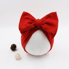 Load image into Gallery viewer, Cotton Baby Hat Newborn Baby Infant Baby Cap Newborn Baby Beanie Top Bow Knot Newborn Photography Props Baby Turban
