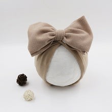 Load image into Gallery viewer, Cotton Baby Hat Newborn Baby Infant Baby Cap Newborn Baby Beanie Top Bow Knot Newborn Photography Props Baby Turban
