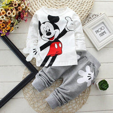 Load image into Gallery viewer, Baby Boy Clothes 2018 Fall Cute Long Sleeved T-shirt Tops + Pants 2PCS Outfit Children Infant Clothing Kids Bebes Jogging Suits
