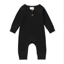 Load image into Gallery viewer, 2019 Baby Spring Autumn Clothing Newborn Infant Baby Boy Girl Cotton Romper Knitted Ribbed Jumpsuit Solid Clothes Warm Outfit
