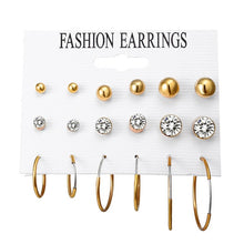 Load image into Gallery viewer, Minimalist Mixed Small Earrings Set Simple Geometric Stud Earrings for Women Girls Tiny Ear Studs Pendientes Kleine Oorbellen
