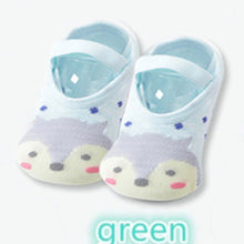 Load image into Gallery viewer, 1 Pair Fashion Baby Girls Boys Cute Cartoon Non-slip Cotton Toddler Floor Socks Animal pattern First Walker Shoes for Newborns
