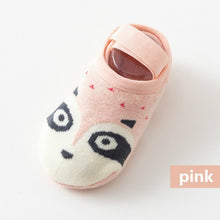 Load image into Gallery viewer, 1 Pair Fashion Baby Girls Boys Cute Cartoon Non-slip Cotton Toddler Floor Socks Animal pattern First Walker Shoes for Newborns

