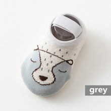 Load image into Gallery viewer, 1 Pair Fashion Baby Girls Boys Cute Cartoon Non-slip Cotton Toddler Floor Socks Animal pattern First Walker Shoes for Newborns
