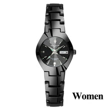 Load image into Gallery viewer, Lovers Watches Luxury Quartz Wrist Watch for Men and Women Hodinky Dual Calender Week Steel Saat Reloj Mujer Hombre Couple Watch

