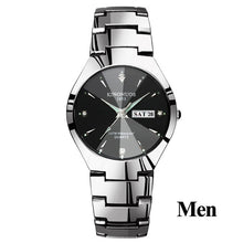 Load image into Gallery viewer, Lovers Watches Luxury Quartz Wrist Watch for Men and Women Hodinky Dual Calender Week Steel Saat Reloj Mujer Hombre Couple Watch
