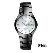 Load image into Gallery viewer, Lovers Watches Luxury Quartz Wrist Watch for Men and Women Hodinky Dual Calender Week Steel Saat Reloj Mujer Hombre Couple Watch
