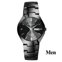 Load image into Gallery viewer, Lovers Watches Luxury Quartz Wrist Watch for Men and Women Hodinky Dual Calender Week Steel Saat Reloj Mujer Hombre Couple Watch
