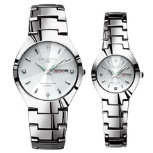 Load image into Gallery viewer, Lovers Watches Luxury Quartz Wrist Watch for Men and Women Hodinky Dual Calender Week Steel Saat Reloj Mujer Hombre Couple Watch
