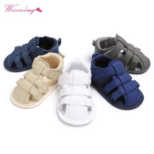 Load image into Gallery viewer, 2018 Canvas Jeans New Baby Moccasins Child Summer Boys 7 Style Fashion Sandals Sneakers Infant Shoes 0-18 Month Baby Sandals
