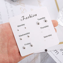 Load image into Gallery viewer, Luokey 2020 New Arrival Stud Earrings Set For Women Cute Rainbow Butterfly Flower Enamel Gold Stud Earrings Korean Charm Jewelry
