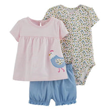 Load image into Gallery viewer, New summer 2020 baby girl clothing princess 3 pieces infant girls clothes sets , 6M -24M outfit baby accessories babies costumes
