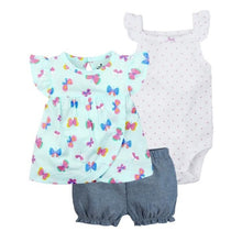 Load image into Gallery viewer, New summer 2020 baby girl clothing princess 3 pieces infant girls clothes sets , 6M -24M outfit baby accessories babies costumes
