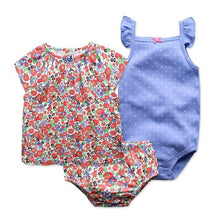 Load image into Gallery viewer, New summer 2020 baby girl clothing princess 3 pieces infant girls clothes sets , 6M -24M outfit baby accessories babies costumes

