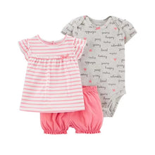 Load image into Gallery viewer, New summer 2020 baby girl clothing princess 3 pieces infant girls clothes sets , 6M -24M outfit baby accessories babies costumes
