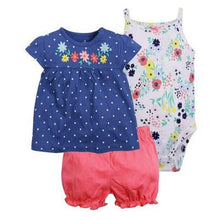 Load image into Gallery viewer, New summer 2020 baby girl clothing princess 3 pieces infant girls clothes sets , 6M -24M outfit baby accessories babies costumes
