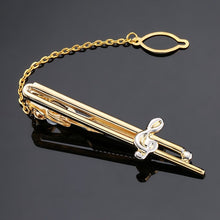 Load image into Gallery viewer, DY New and high quality laser engraving tie clip  fashion style  gold  silvery and black men's business tie pin Free Delivery
