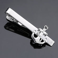 Load image into Gallery viewer, DY New and high quality laser engraving tie clip  fashion style  gold  silvery and black men's business tie pin Free Delivery
