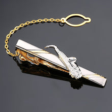 Load image into Gallery viewer, DY New and high quality laser engraving tie clip  fashion style  gold  silvery and black men's business tie pin Free Delivery
