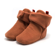 Load image into Gallery viewer, NEW Baby Newborn First Walkers Unisex Cozie Faux Fleece Bootie Winter Warm Infant Toddler Crib Shoes Classic Floor Boys girls
