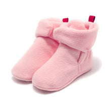 Load image into Gallery viewer, NEW Baby Newborn First Walkers Unisex Cozie Faux Fleece Bootie Winter Warm Infant Toddler Crib Shoes Classic Floor Boys girls
