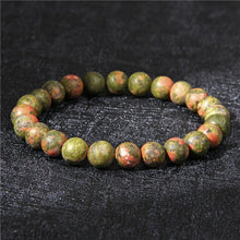 Load image into Gallery viewer, Chakra Beaded Charm Bracelet Men 8mm Natural Stone Tiger Eye Malachite lapis lazuli Healing Beads Bracelet Women Yoga Jewelry
