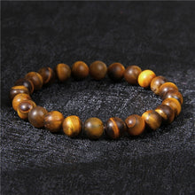 Load image into Gallery viewer, Chakra Beaded Charm Bracelet Men 8mm Natural Stone Tiger Eye Malachite lapis lazuli Healing Beads Bracelet Women Yoga Jewelry
