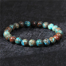 Load image into Gallery viewer, Chakra Beaded Charm Bracelet Men 8mm Natural Stone Tiger Eye Malachite lapis lazuli Healing Beads Bracelet Women Yoga Jewelry
