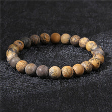 Load image into Gallery viewer, Chakra Beaded Charm Bracelet Men 8mm Natural Stone Tiger Eye Malachite lapis lazuli Healing Beads Bracelet Women Yoga Jewelry
