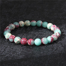 Load image into Gallery viewer, Chakra Beaded Charm Bracelet Men 8mm Natural Stone Tiger Eye Malachite lapis lazuli Healing Beads Bracelet Women Yoga Jewelry
