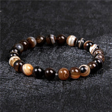 Load image into Gallery viewer, Chakra Beaded Charm Bracelet Men 8mm Natural Stone Tiger Eye Malachite lapis lazuli Healing Beads Bracelet Women Yoga Jewelry
