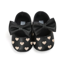Load image into Gallery viewer, Baby PU Leather Baby Boy Girl Baby Moccasins Moccs Shoes Bow Fringe Soft Soled Non-slip Footwear Crib Shoes
