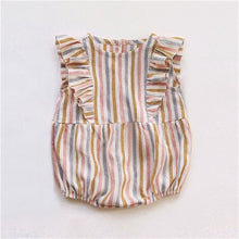 Load image into Gallery viewer, Newborn Baby Girls Rompers Ruffle Linen Cotton Baby Girl Clothes Spring Summer Backcross Jumpsuits Outfits Sunsuit Baby Clothing
