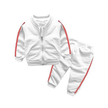 Load image into Gallery viewer, 2018 autumn fashion baby girl clothes cotton long sleeve solid zipper jacket+pants 2pcs bebes tracksuit baby boy clothing set
