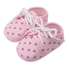 Load image into Gallery viewer, Cotton Baby Girls Shoes Infant First Walkers Toddler Girls Kid Bowknot Soft Anti-Slip Crib Shoes 0-18 Months
