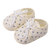 Load image into Gallery viewer, Cotton Baby Girls Shoes Infant First Walkers Toddler Girls Kid Bowknot Soft Anti-Slip Crib Shoes 0-18 Months
