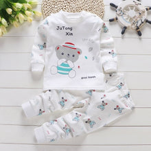 Load image into Gallery viewer, 2019 Autumn New Baby Clothing Set Cartoon Cotton Baby Boys Clothing Girls Suit Set 0-3 Year Baby Clothes
