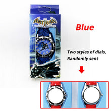 Load image into Gallery viewer, Children's Cartoon Spiderman Kids Watch Batman Supreman Child Watch Boys Leather Strap Quartz Watch With Box Reloj Nino Boy Gift
